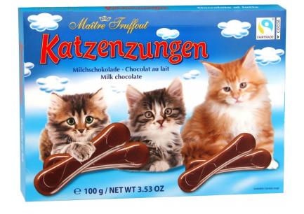 Katzenzungen 100g Kočičí prsty Pozor vyšší cena!