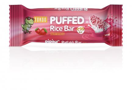 Puffed rice bar 22,5*24ks jahoda